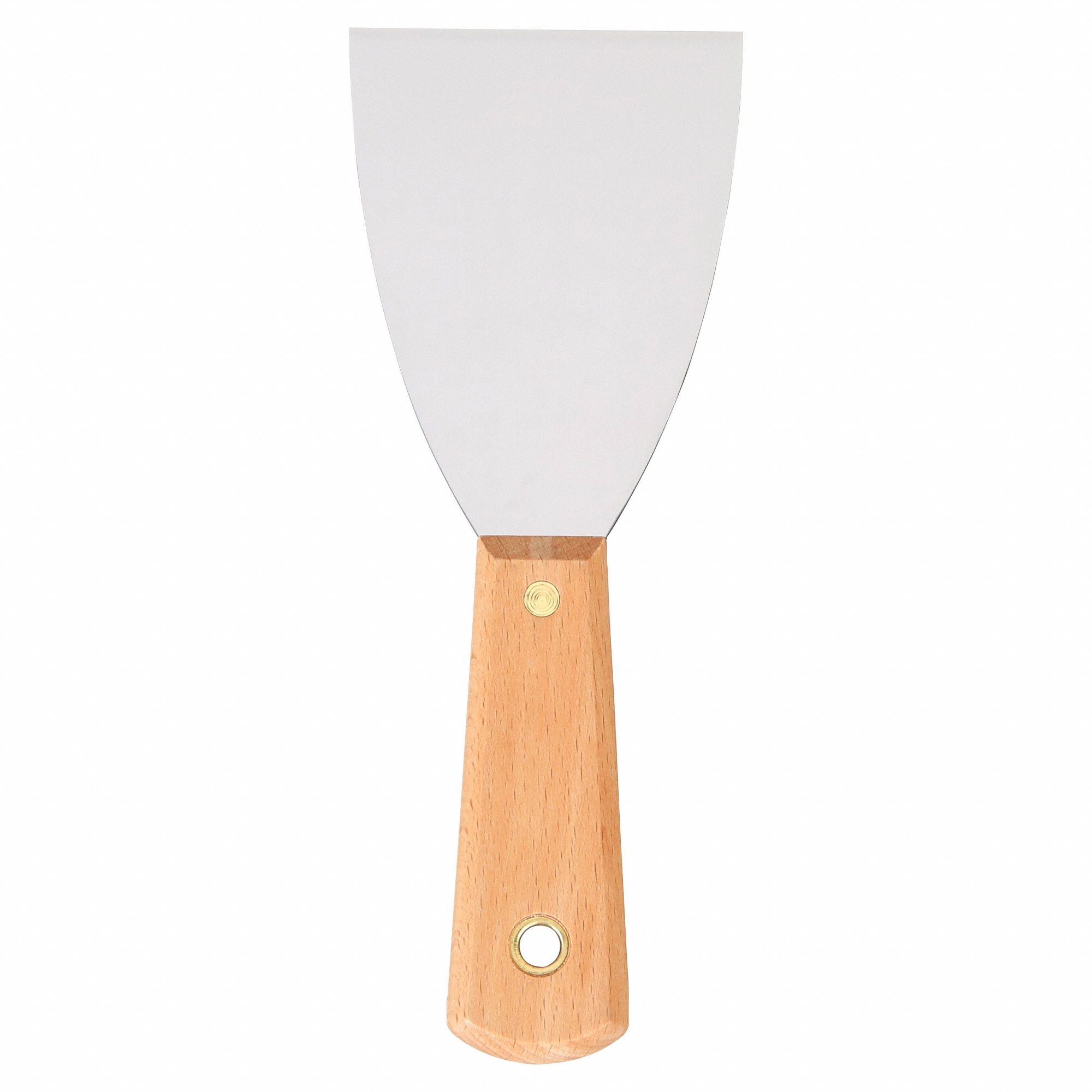 SCRAPER, CARBON STEEL BLADE, WOOD HANDLE, FLEX, TAPERED BLADE, 8 IN OVERALL L