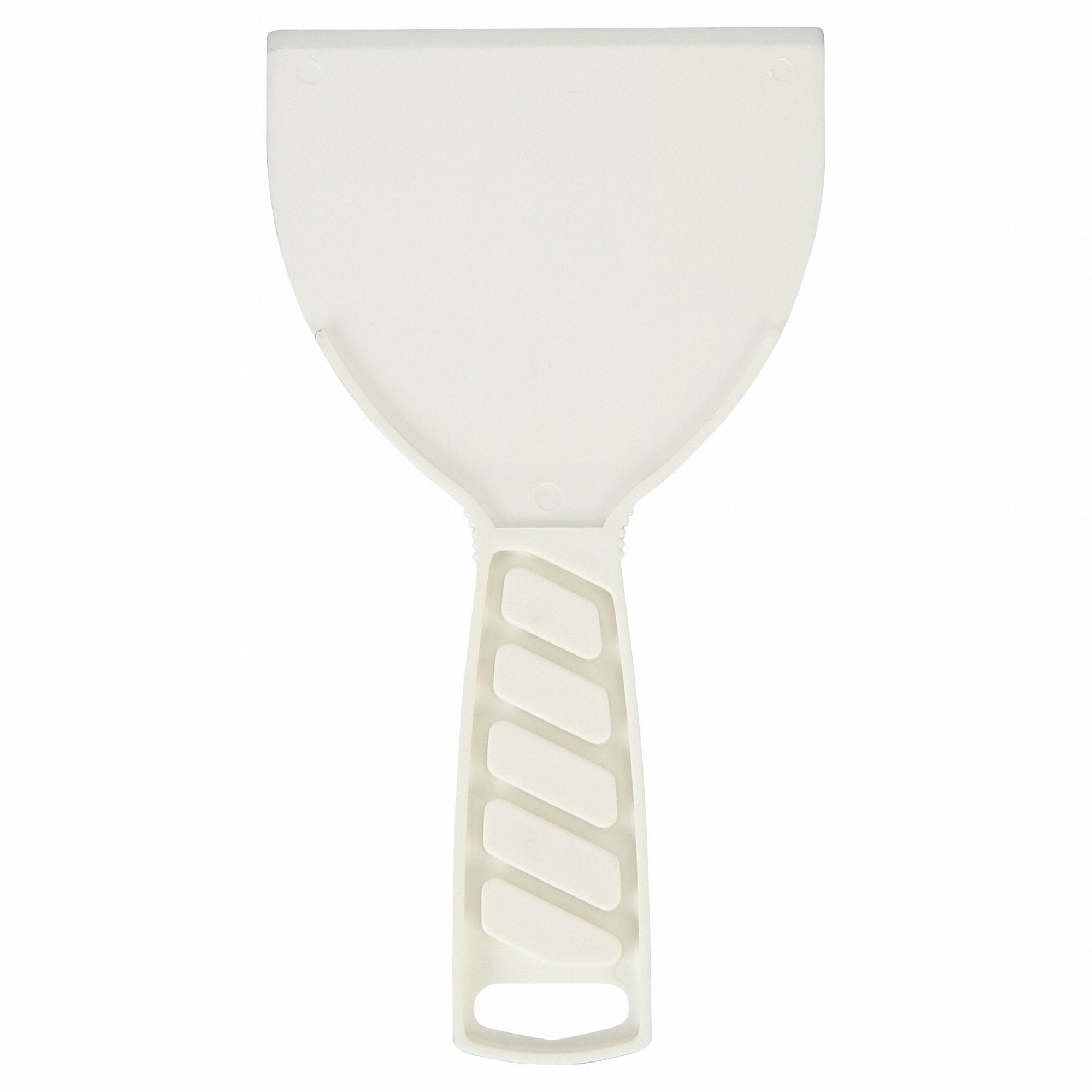 PUTTY KNIFE, PLASTIC BLADE, POLYPROPYLENE HANDLE, TAPERED BLADE SHAPE, 4 IN