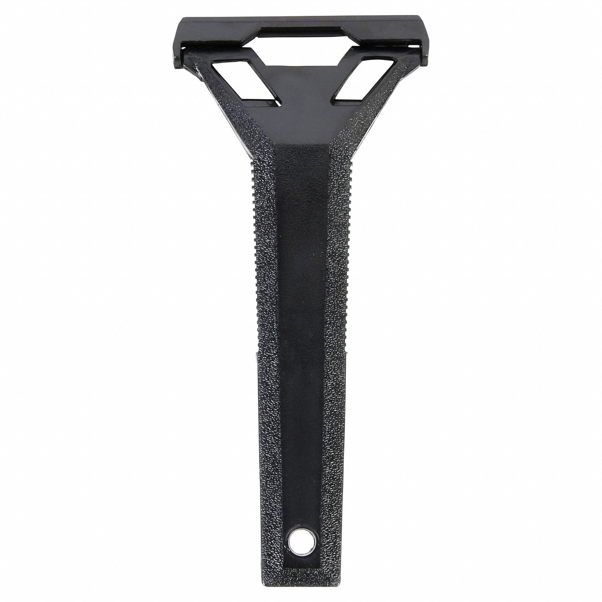 SCRAPER, CARBON STEEL BLADE, POLYPROPYLENE HANDLE, STIFF, TAPERED BLADE