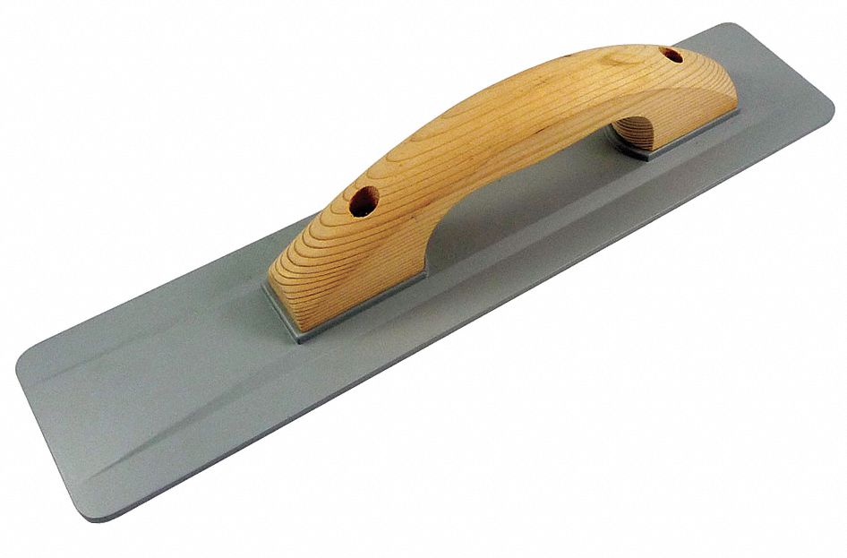 CONCRETE FLOAT, BLADE MATERIAL MAGNESIUM, SQUARE BLADE, WOOD HANDLE