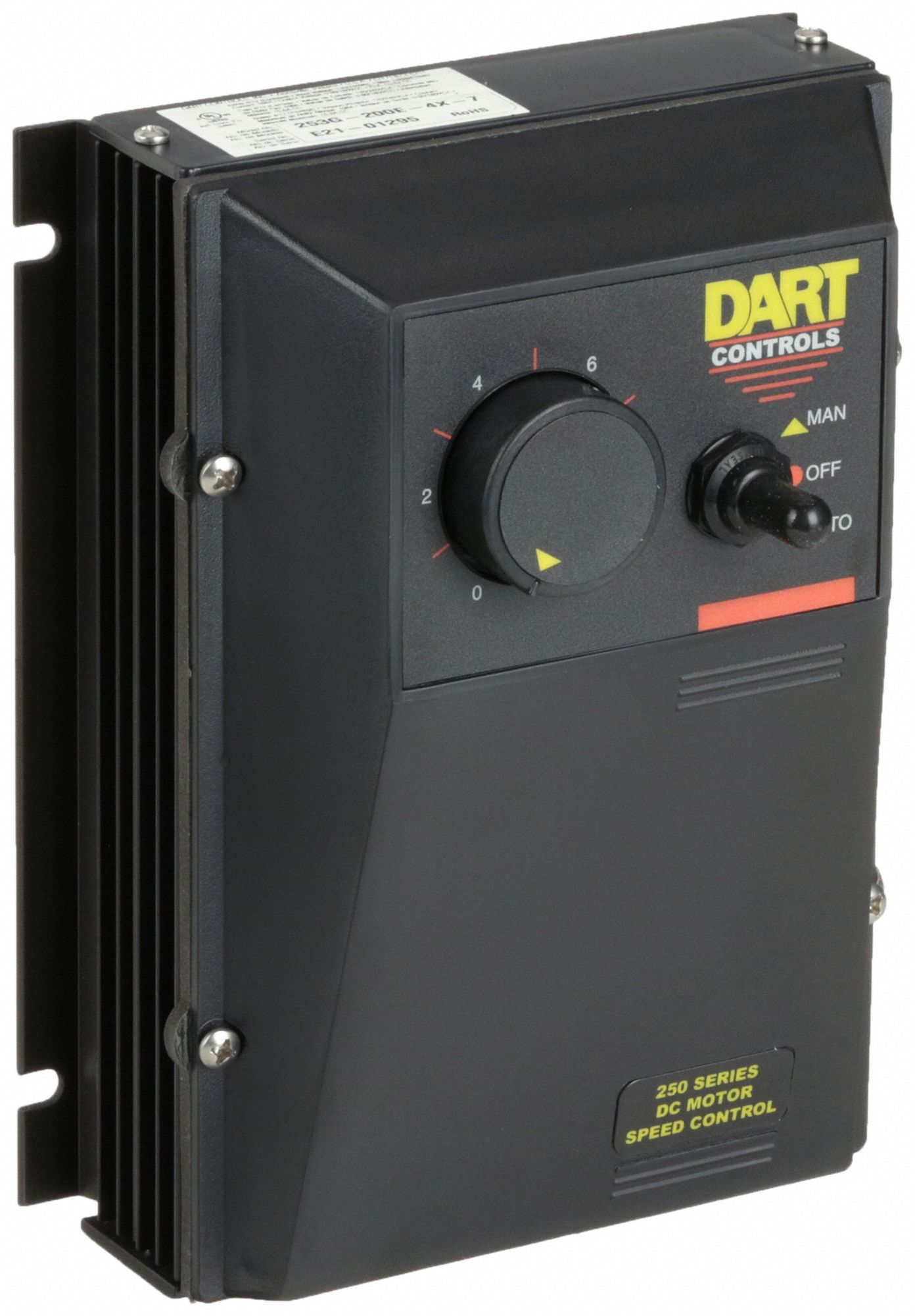 DC SPEED CONTROL, SCR, ENCLOSED, NEMA 4,10 A MAX CURRENT, 90/180V DC, 50,1, ON/OFF