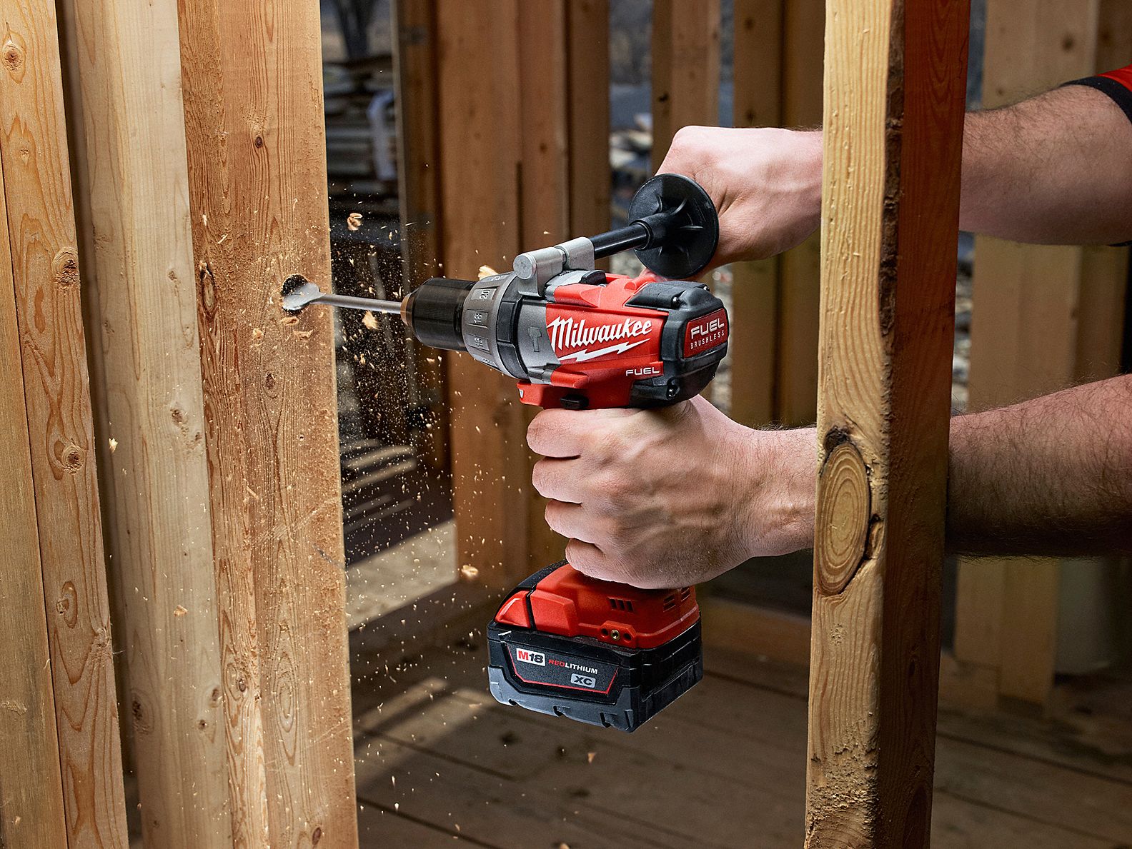 MILWAUKEE Cordless Hammer Drill, 8 In. L, 3.5 lb 13A971260420