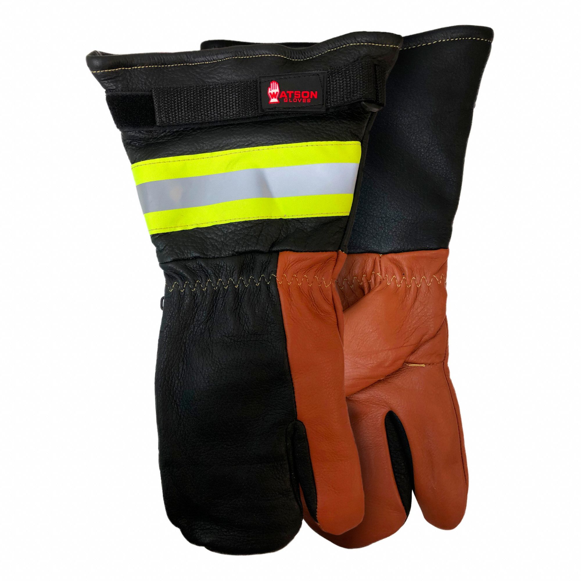 LEATHER GLOVES, WATER-RESISTANT, GAUNTLET CUFF, XL/SIZE 10, LEATHER/SHERPA-LINED, PAIR