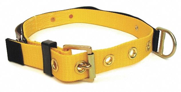 MINER'S BODY BELT, 1 D-RING, NYLON HARDWARE, L