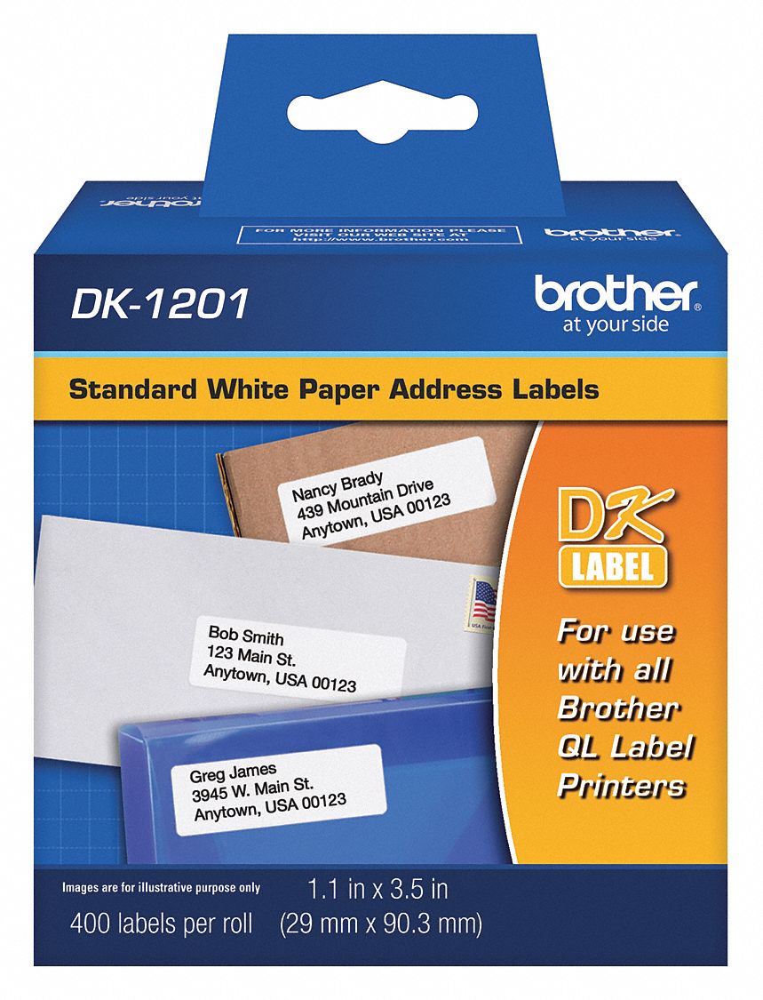 13C558 - Address Label Black/White Paper
