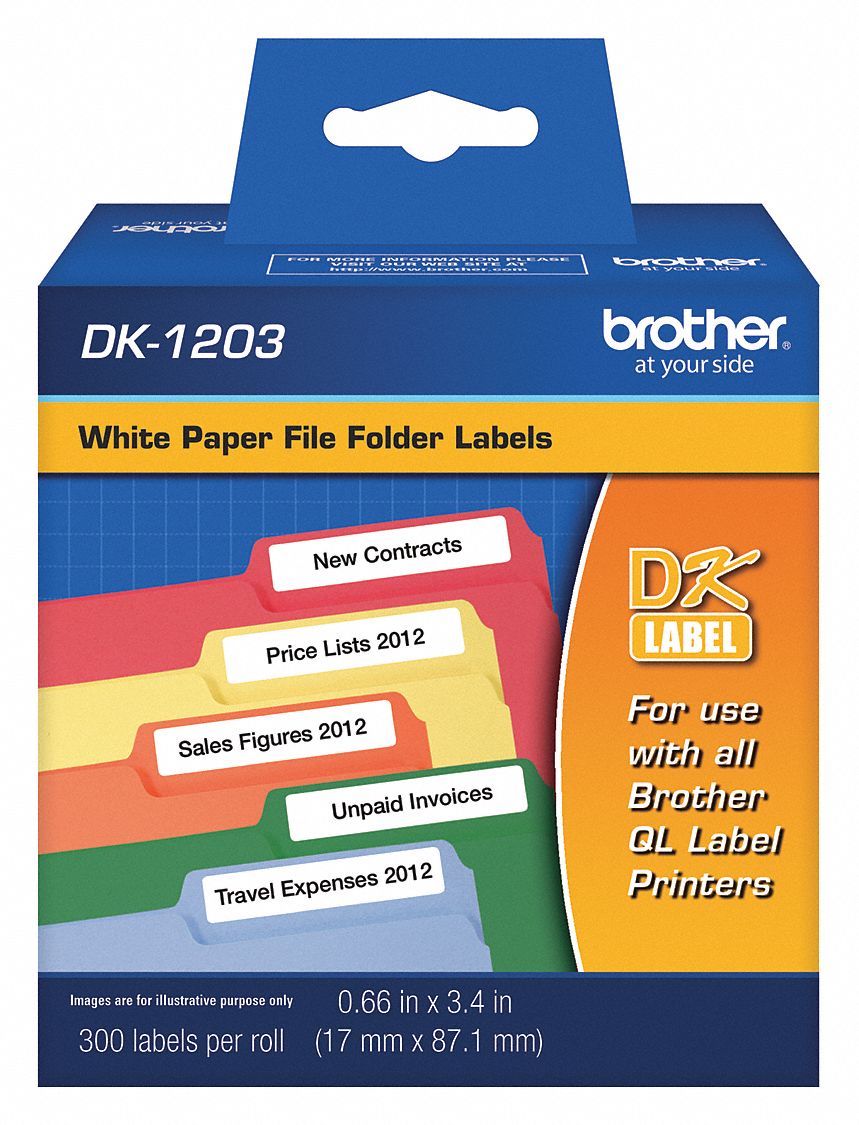 Pre-Cut Label Stock Roll: 3 13/32 in x 21/32 in, 300 Labels