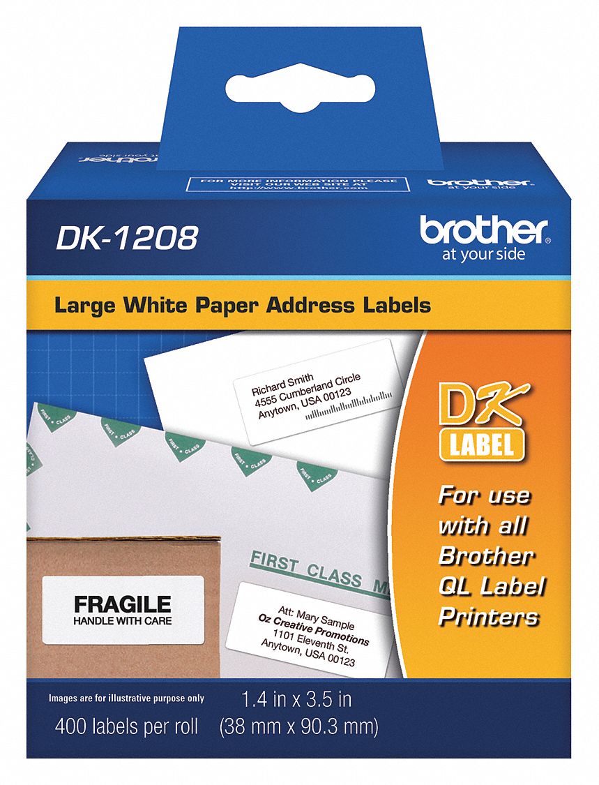 13C563 - Address Label Black/White Paper