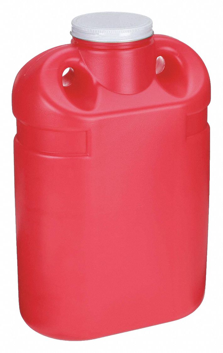 Sharps Mailback System: 4 gal, 2 Count, Screw Top Lid, Red/White