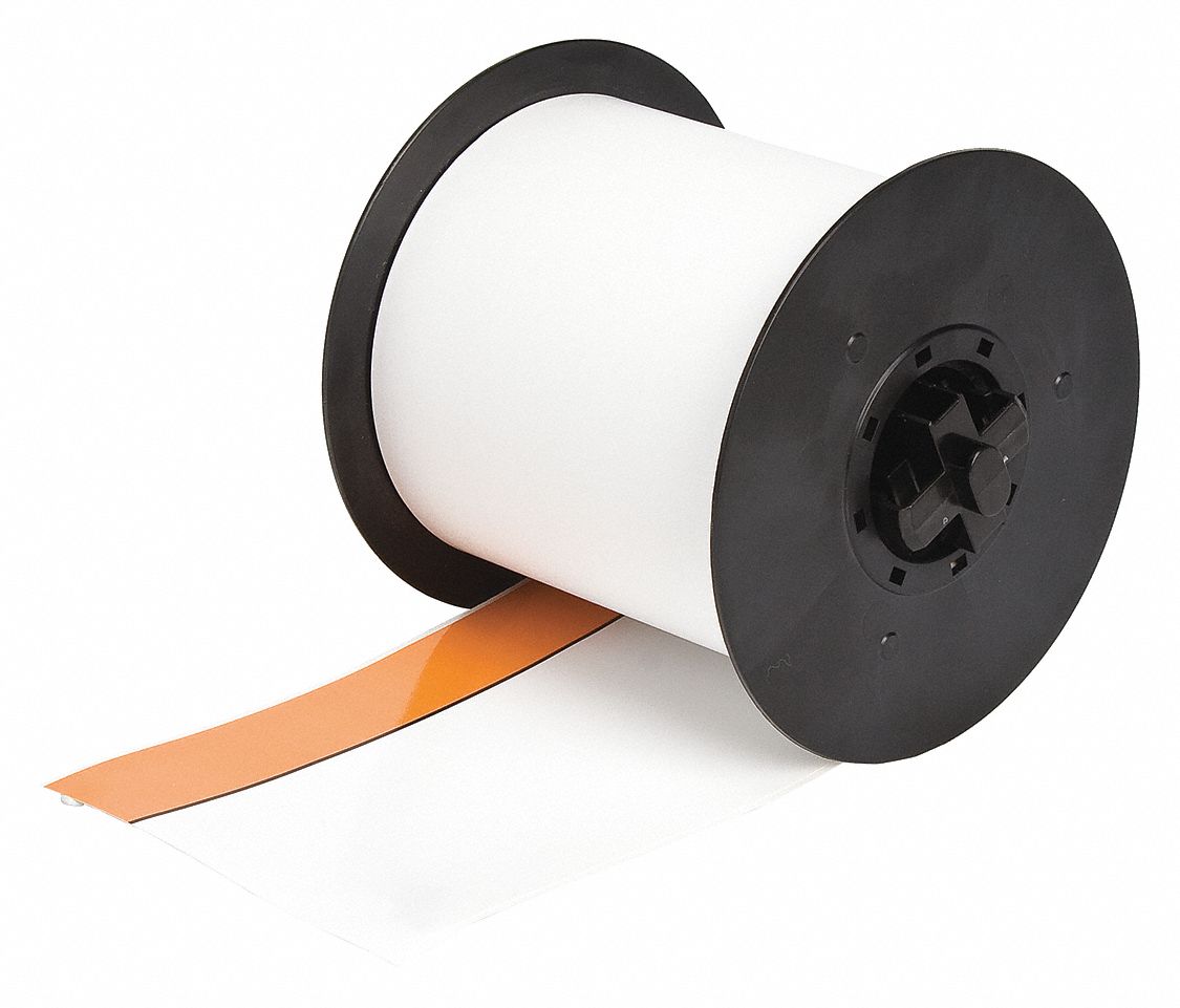 3 in x 100 ft, Vinyl, Continuous Label Roll 13C776113227 Grainger