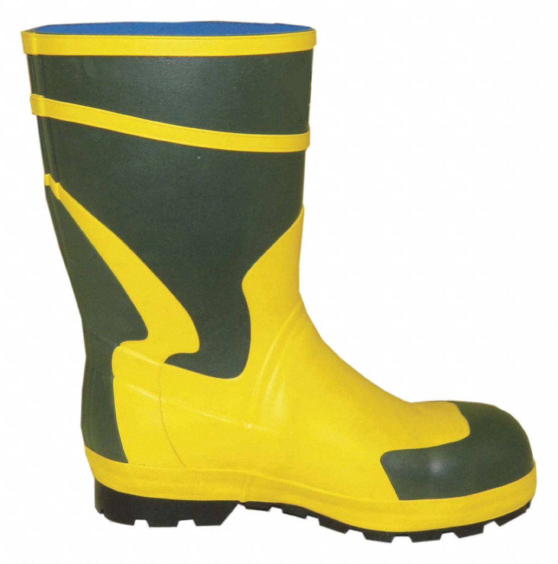 DIELECTRIC SAFETY BOOTS, SZ 13, RUBBER/POLYESTER, YLW, CSA, 12 IN H, 10KV/37KV, 527 ° F