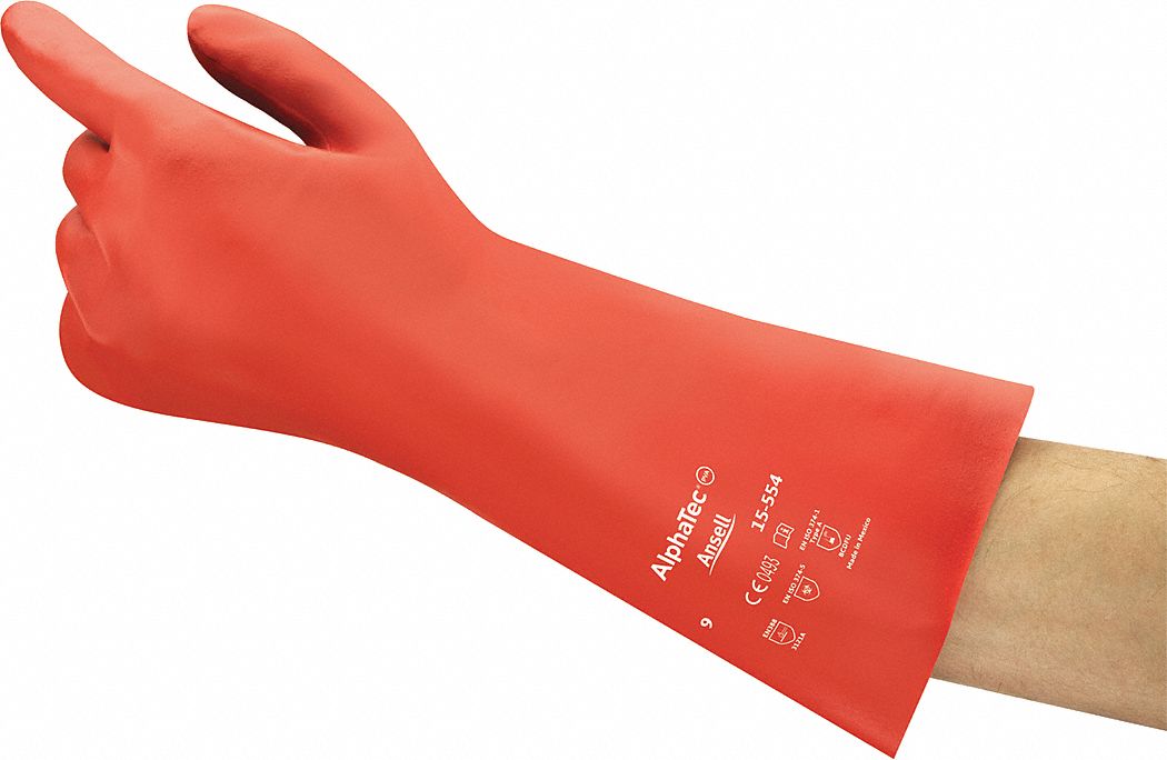 PVA ALPHATEC 15-554 CHEMICAL-RESISTANT GLOVES, 10