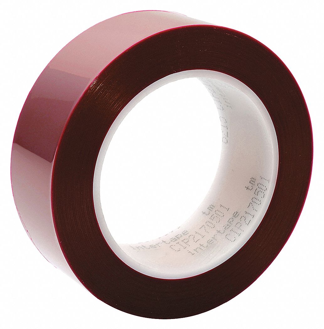 PLATTER'S TAPE, RED, 66 M LENGTH X 76.2 MM WIDTH, SPECIALITY POLYESTER