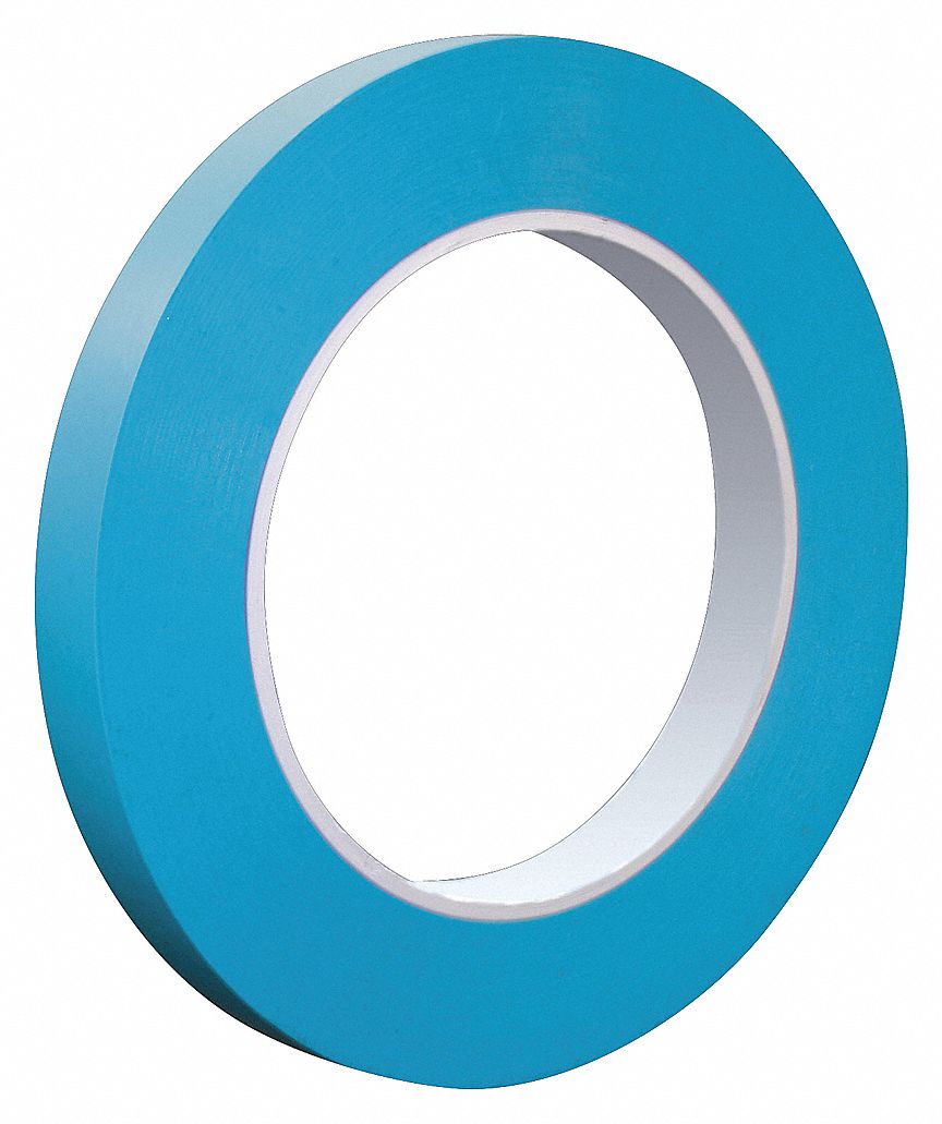 FM35 MASKING TAPE, BLUE, 40 °  TO 280 ° F, 5.4 MIL, NATURAL RUBBER ADHESIVE, 1.5 ELONGATION