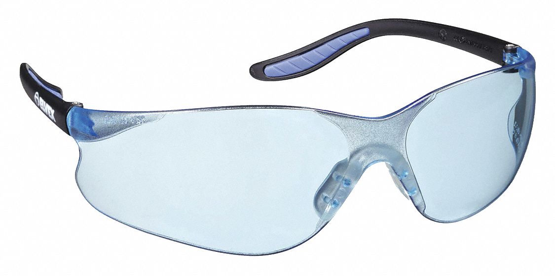 Safety Glasses, Blue, Uncoated