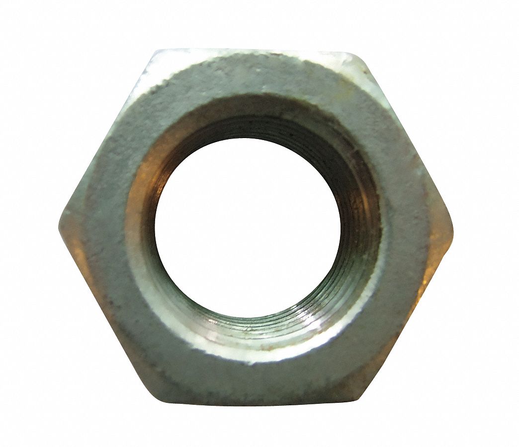 10 pk. 3/4"-10 Grade 2 Hot Dip Galvanized Finish Carbon Steel Hex Nuts 