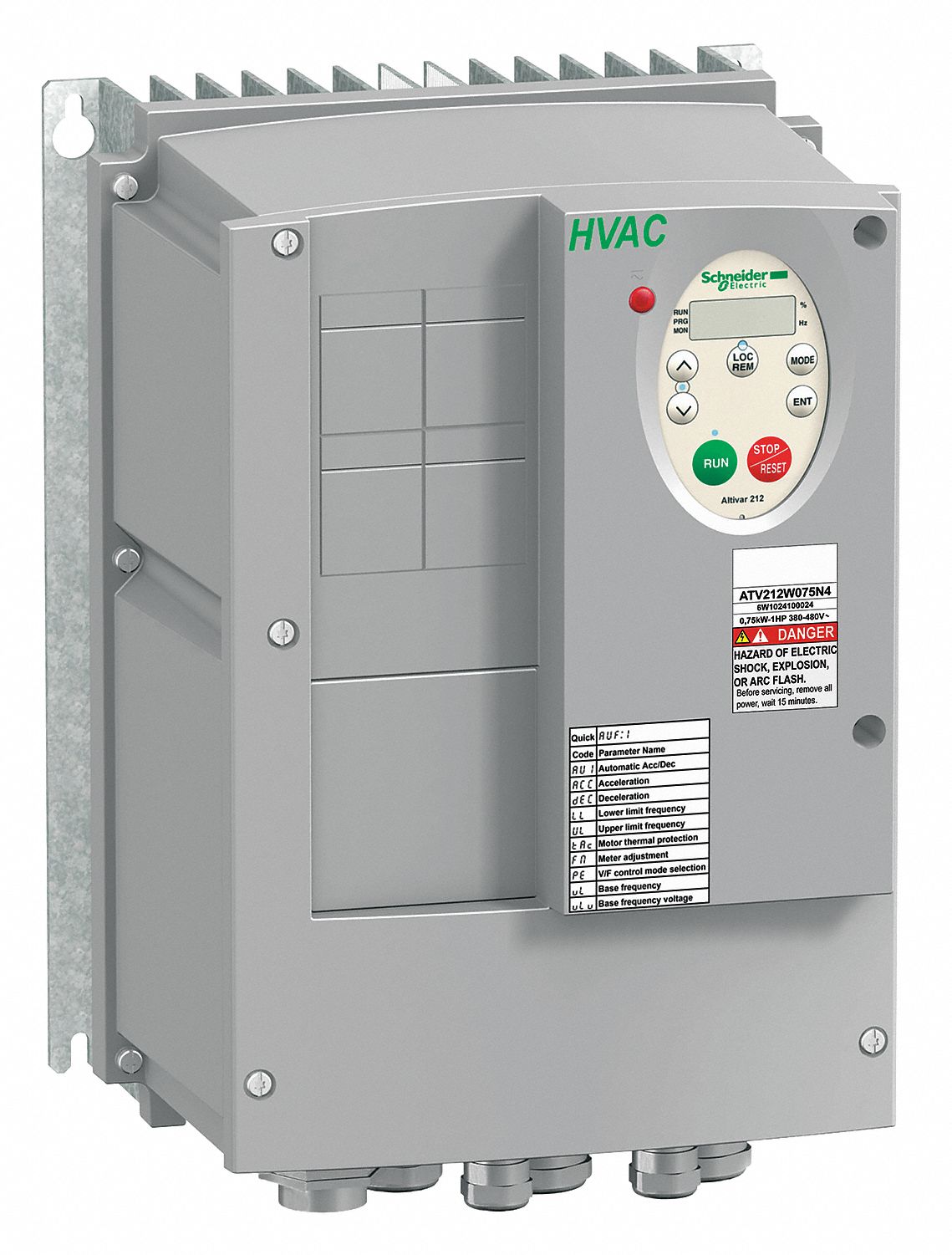 Schneider Electric Variable Frequency Drive Hp Max Hp Input Phase Ac V Ac Input Voltage