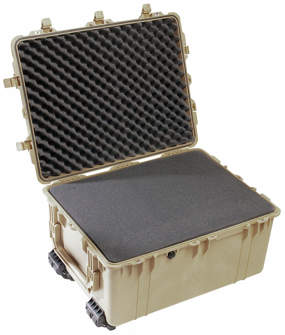 PROTECTIVE CASE, 21 IN X 27¾ IN X 15½ IN INSIDE, FLAT/PICK AND PLUCK, BEIGE, MOBILE