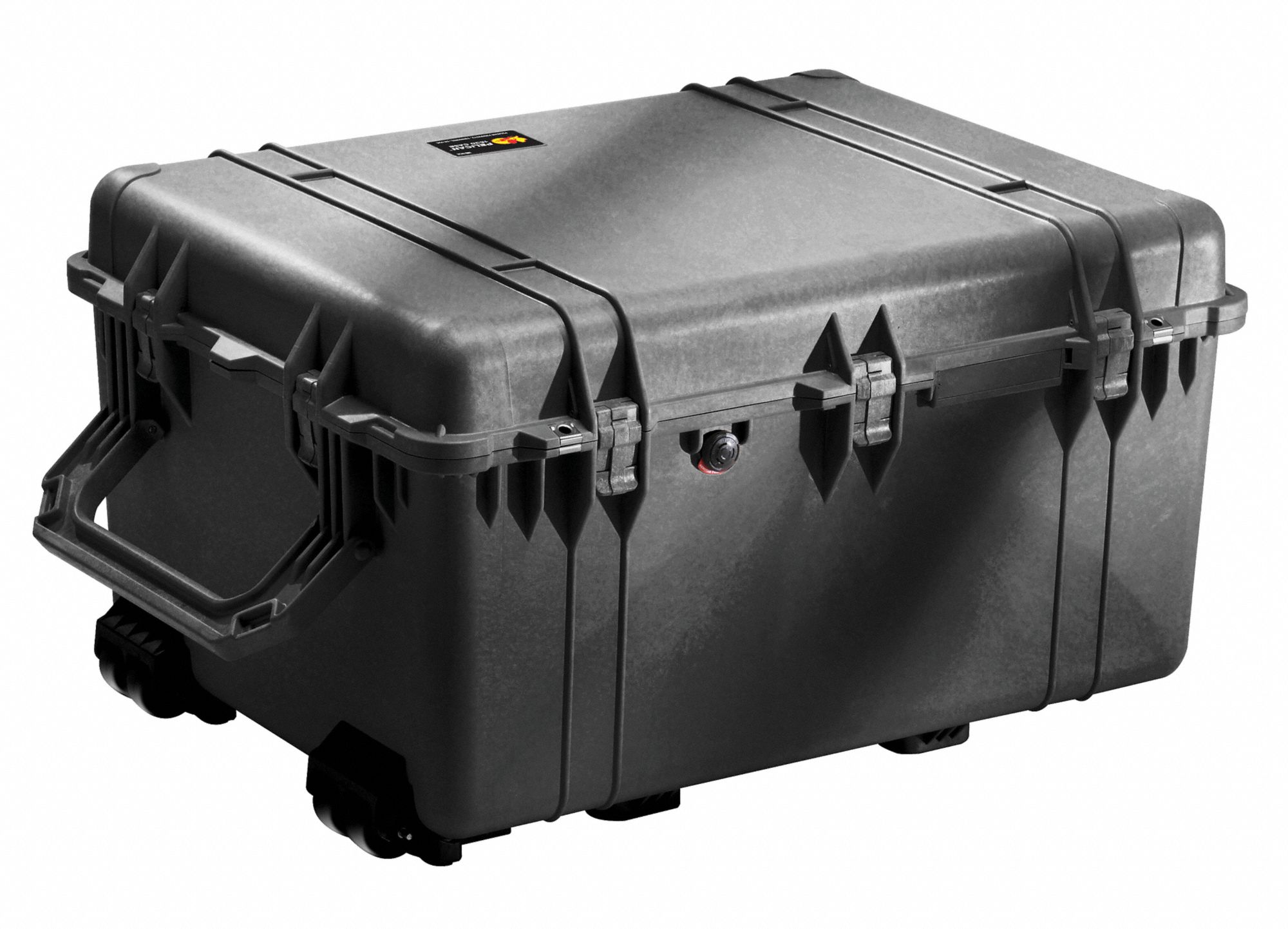 PROTECTIVE CASE, 21 IN X 27¾ IN X 15½ IN INSIDE, BLACK, MOBILE, NO FOAM INCLUDED
