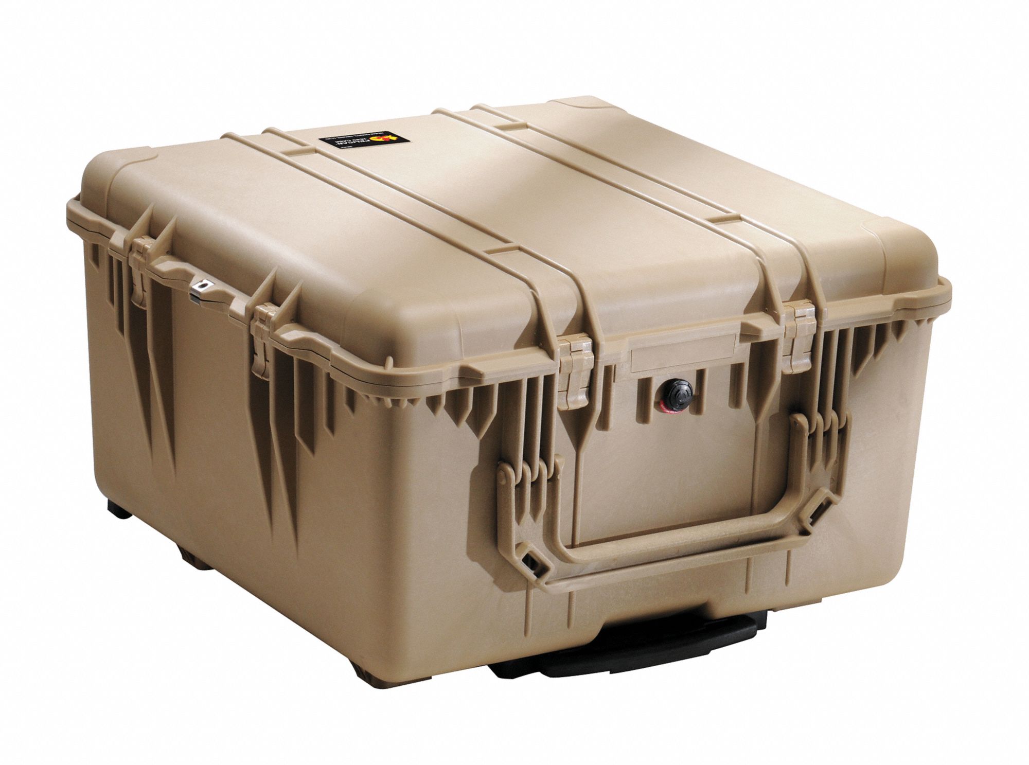 PROTECTIVE CASE, 24 IN X 23¾ IN X 12⅞ IN INSIDE, BLACK, 4 WHEELS, 34 LB W, IP67