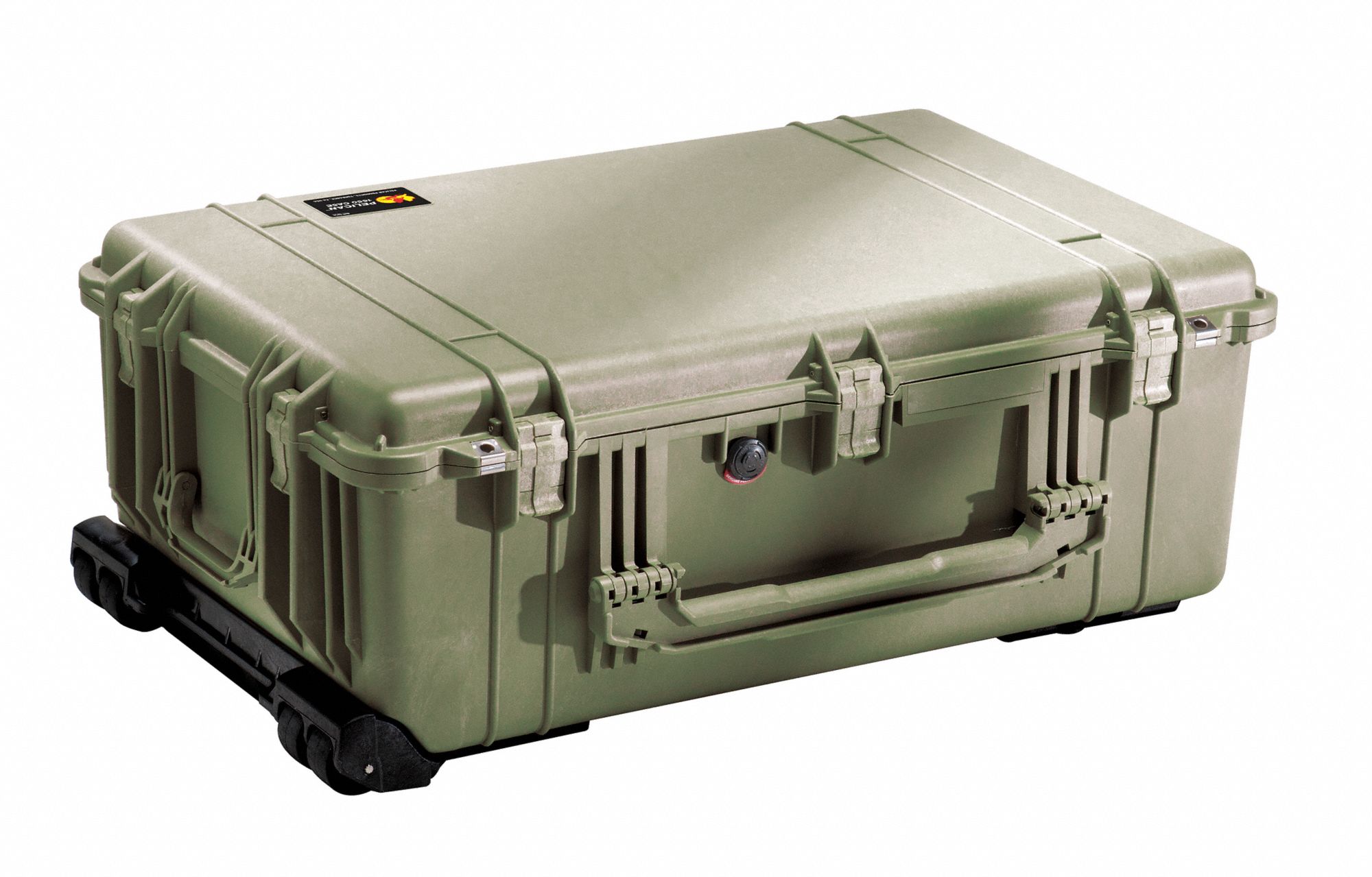 PROTECTIVE CASE, 17½ IN X 28⅝ IN X 10⅝ IN INSIDE, BLACK, MOBILE, NO FOAM INCLUDED