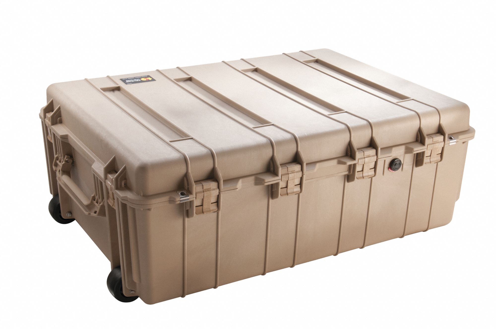 PROTECTIVE CASE, 24 IN X 34 IN X 12½ IN INSIDE, BLACK, 2 WHEELS, 30 LB W, IP67