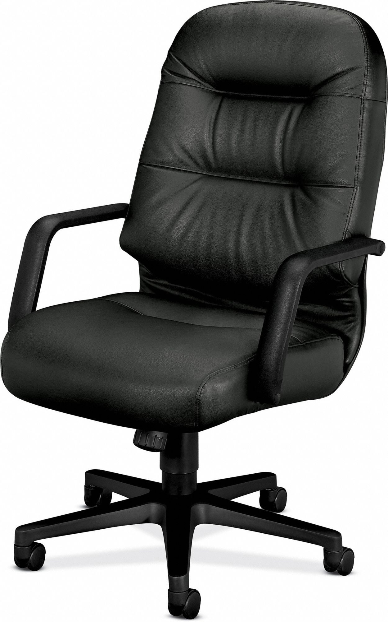 HON Executive Chair, Executive Chair, Black, Leather, 17 in to 21 in