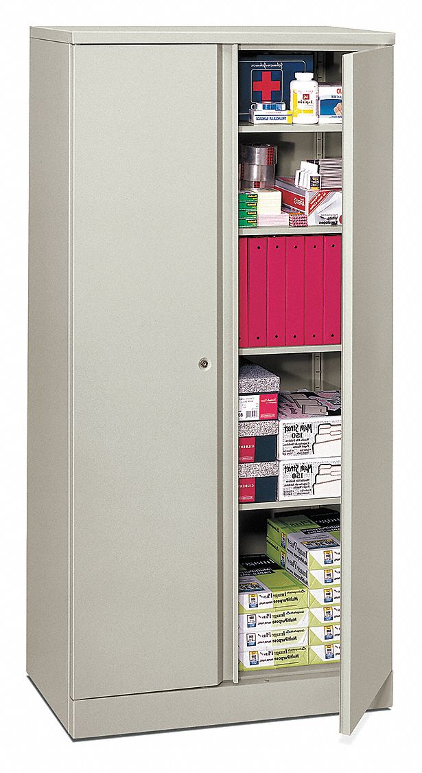 Basyx By Hon Storage Cabinet 5 Shelf 72 H Ltgray 13e998