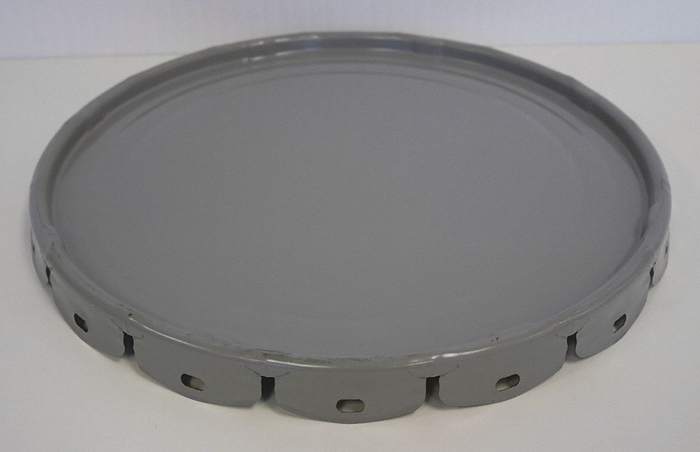 LID METAL 26 GAUGE GRAY RI