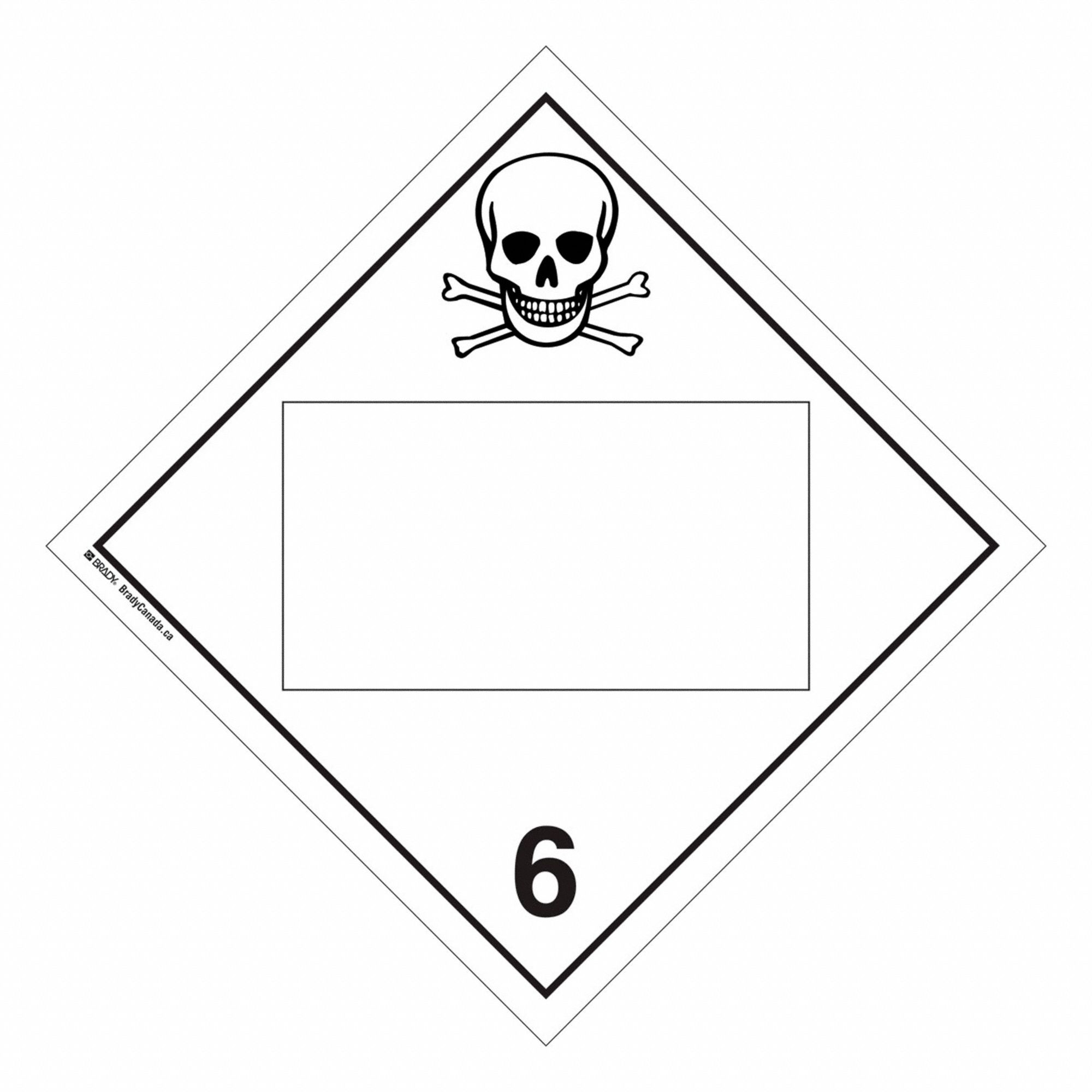 PLACARD TDG POISON