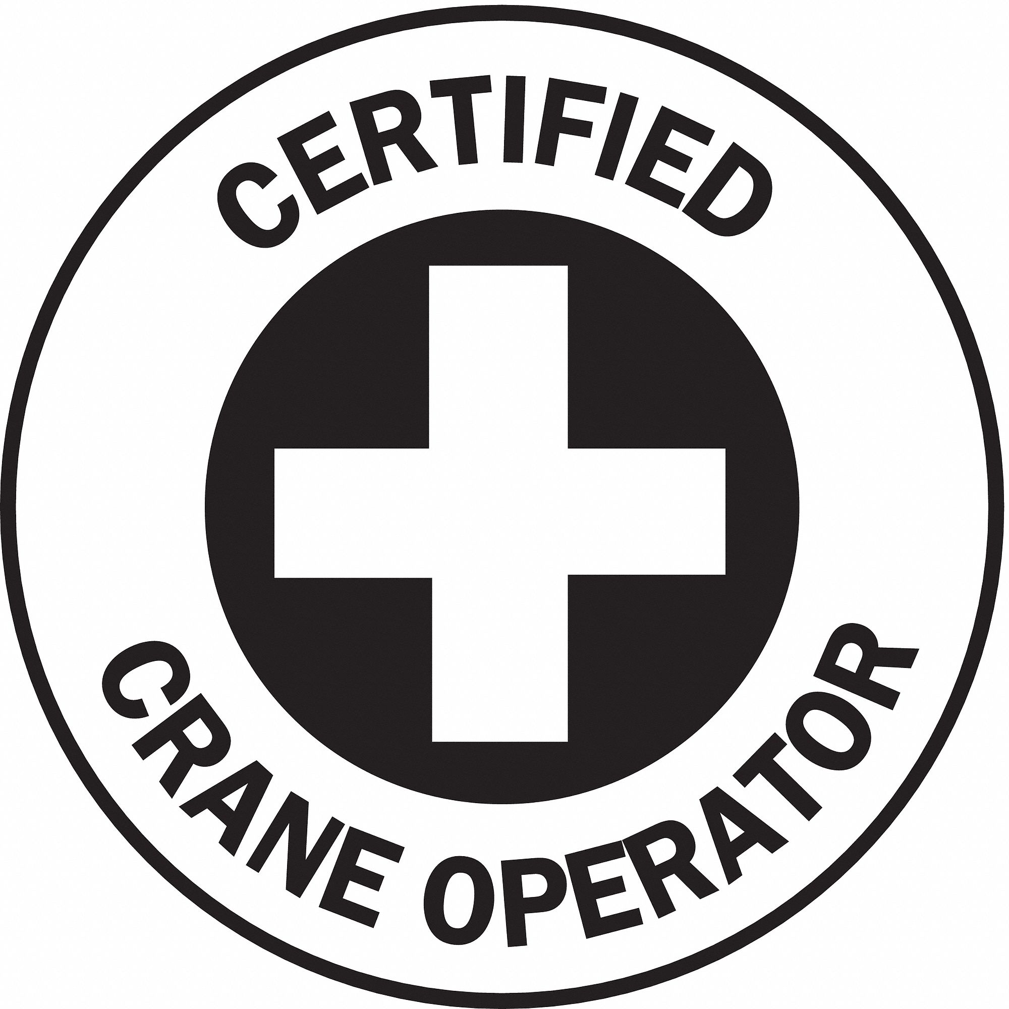 LABELS CERTIFIED CRANE OPERATOR