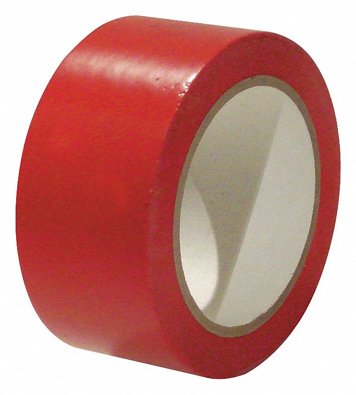 TAPE AISLE MARKING VINYL 2X36YD RED