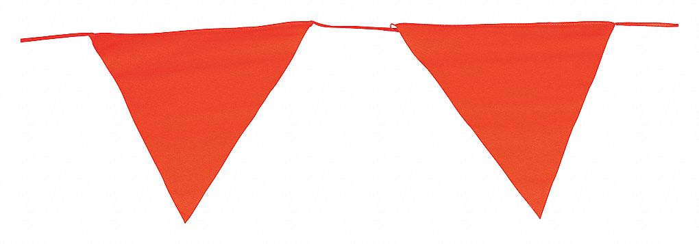 PENNANT SOLID RED 15 FLAGS 83FT