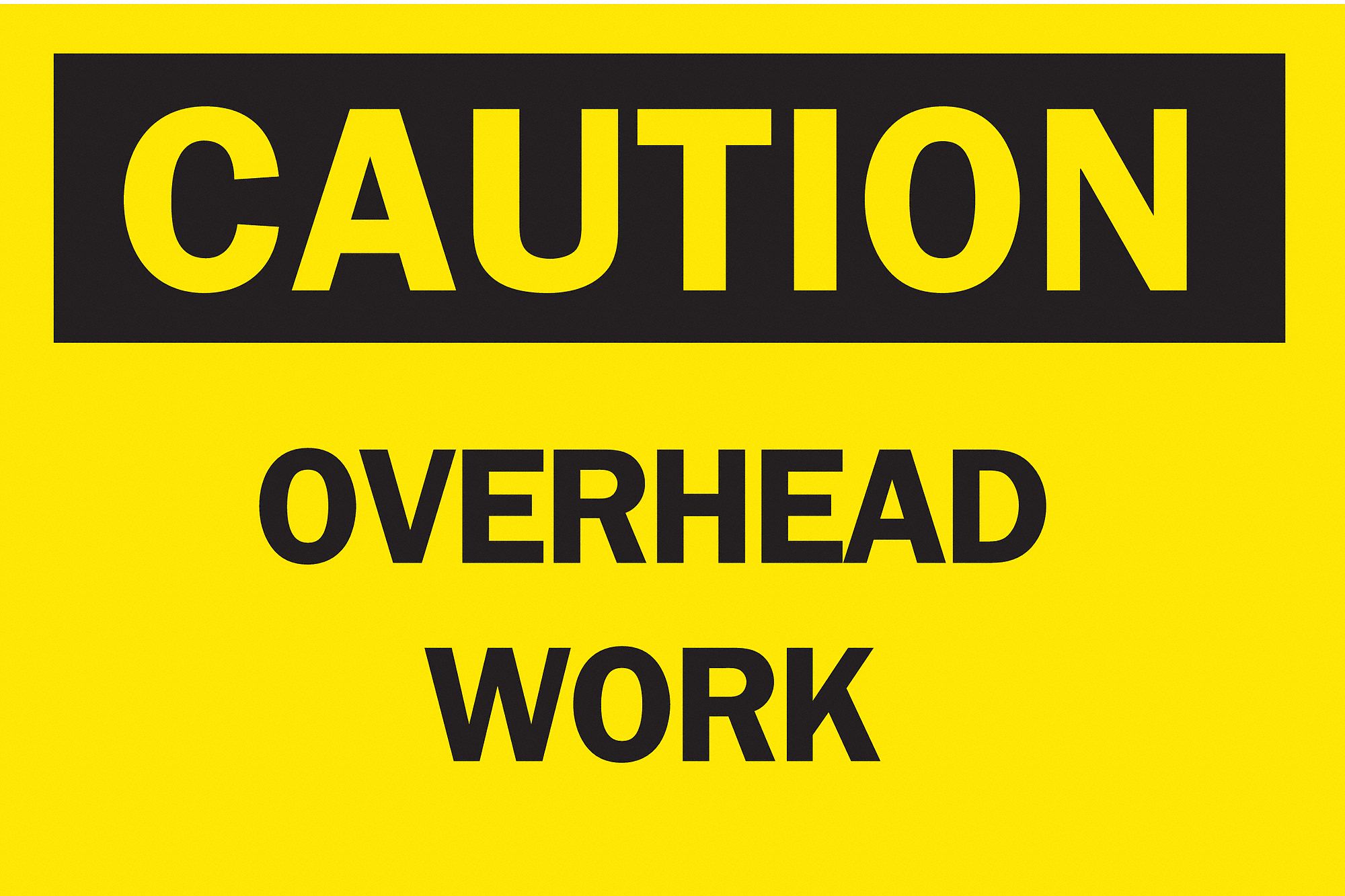 BRADY SIGN OVERHEAD WORK - Caution Signs - BDY22924 ...