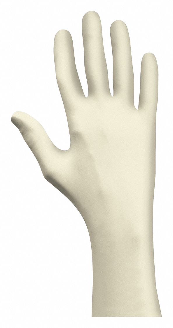 SHOWA 5005 DISPOSABLE GLOVE, WHT, 6, XS, LATEX, 3 MIL, NON-STERILE, INCREASED DEXTERITY