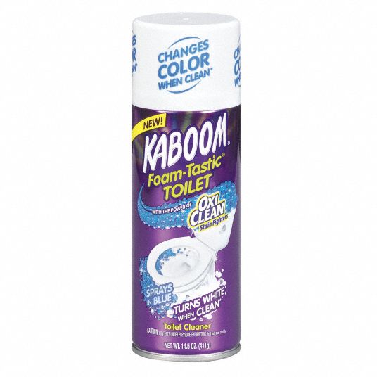 Foaming Toilet Bowl Cleaner, Aerosol Can Container Type, Fresh