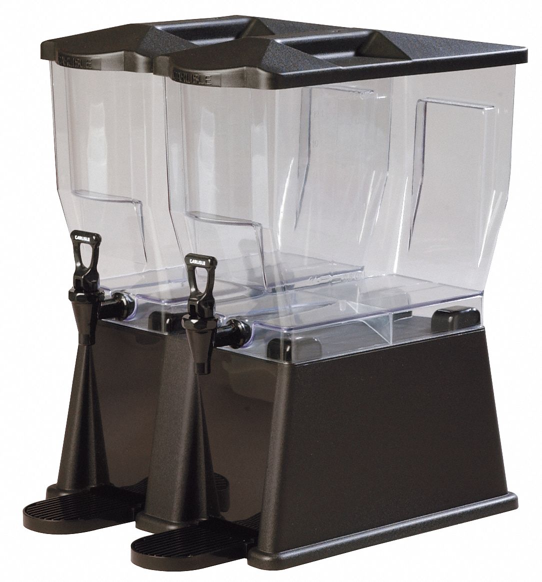 BEVERAGE DISPENSER,DOUBLE,6 GAL,BLACK