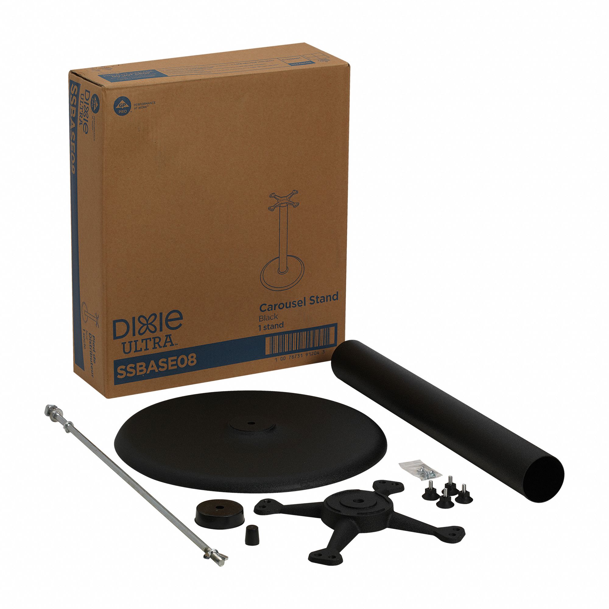 DIXIE Cutlery Dispenser Display Stand Stand, Holds 360 pcs Cutlery/(3