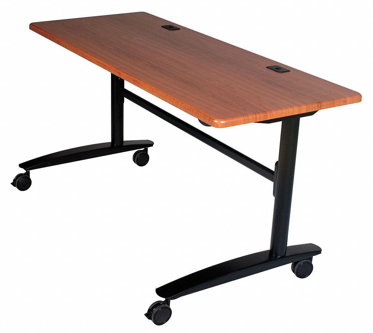 BALT Mobile Training Table 60 in Wd, 24 in Dp, 30 in Ht, Black Cherry
