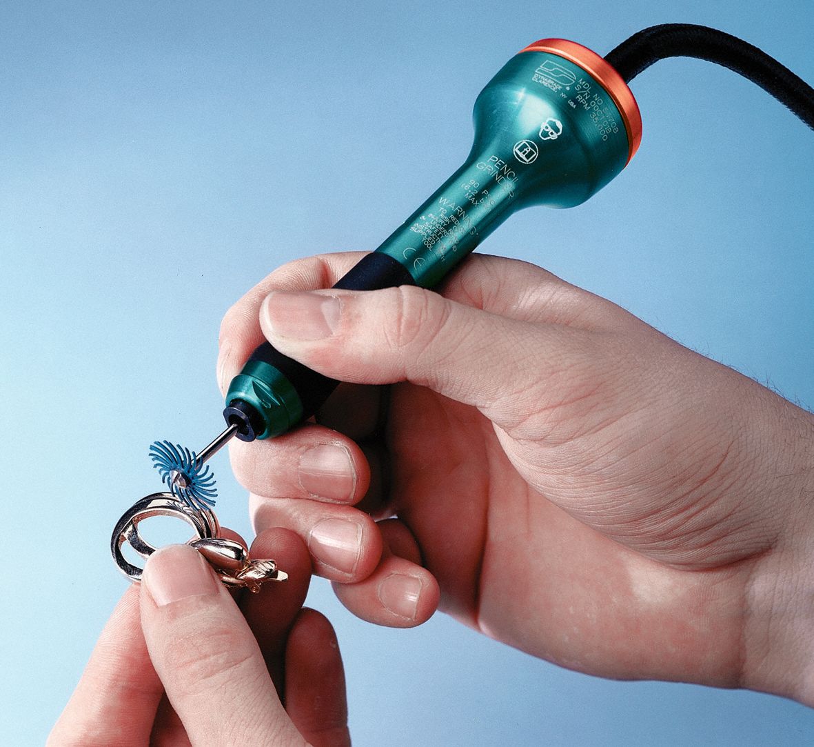 DYNABRADE Pencil Grinder 0.1 hp Horsepower, 35,000 RPM Max. Speed, 1/4 in NPT Female 13F652