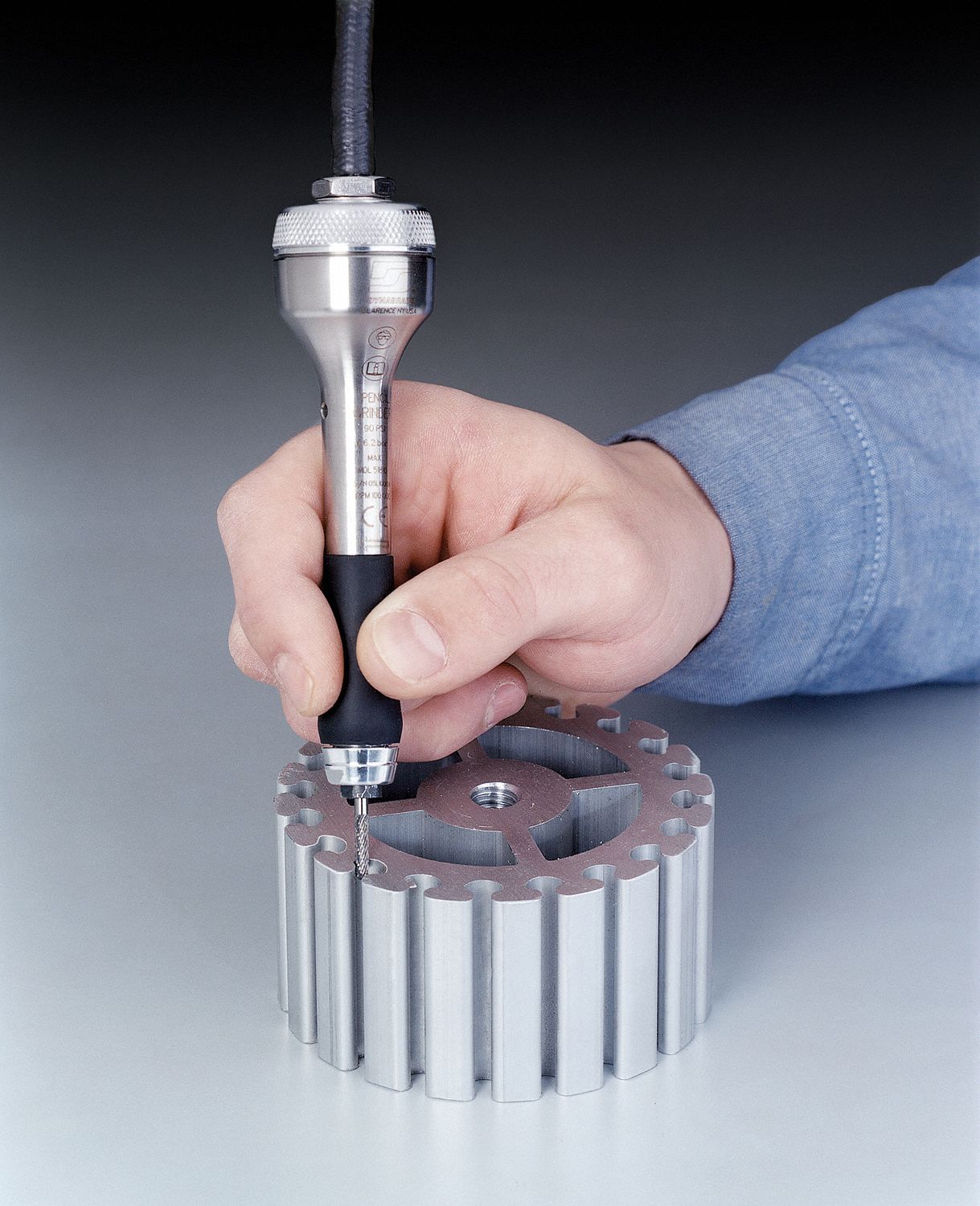 DYNABRADE Air Powered, Pencil Grinder, Heavy Duty, 100,000 RPM, 0.1 hp