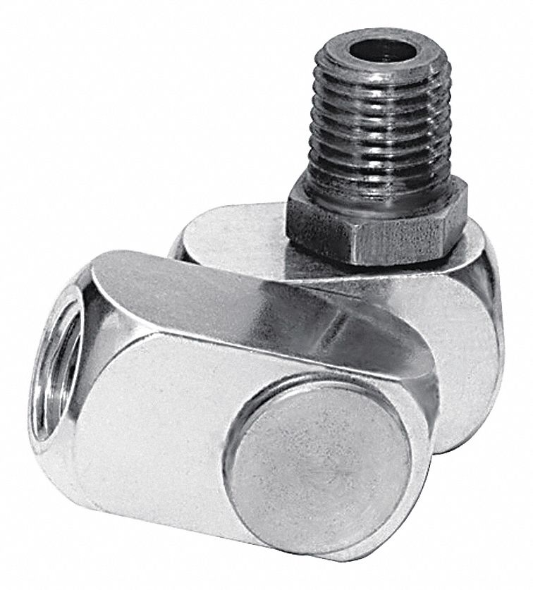 360 Swivel Air Line Connector 1/4″ BSP Pneumatic Fit Screw Joint Adjustable C&T 