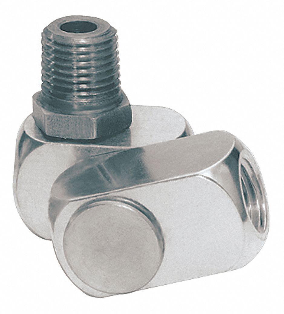 DYNABRADE Aluminum Swivel Connector with (M)NPT x (F)NPT Hose