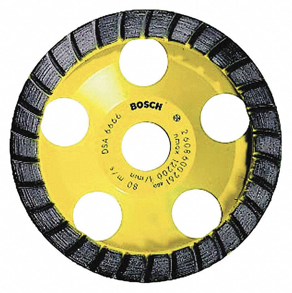 BOSCH 5DIAM CUP WHEEL CONSTRUCTION Diamond Segment Grinding