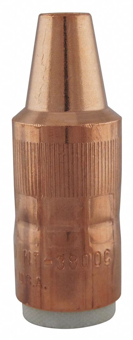 CENTREFIRE CONSUMABLE SERIES NOZZLE, COPPER, FOR FIXED LINER, FUME EXTRACTION, MIG GUNS, TAPERED