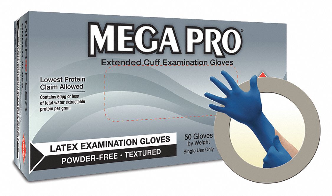 MICROFLEX Disposable Gloves Gen Purpose/MedicalGrade, 10 mil, Powder