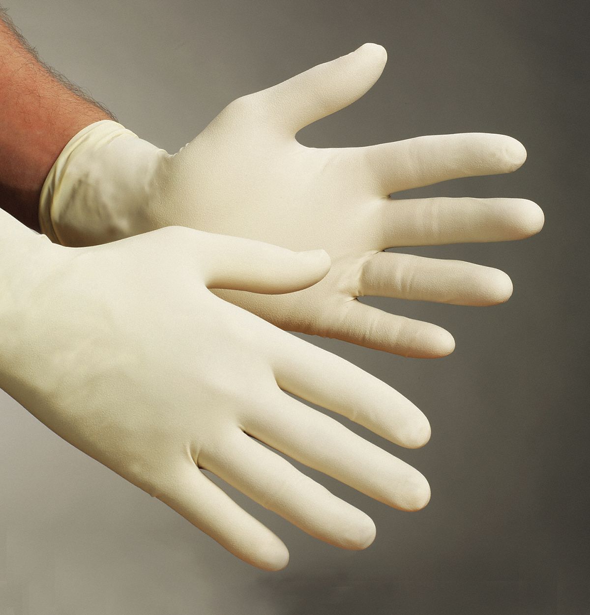 Disposable Gloves,Latex,L,Natural,PK100