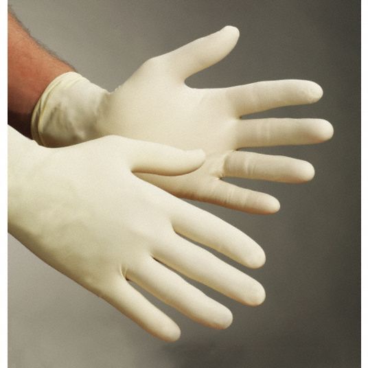 MICROFLEX Natural Rubber Latex, Disposable Gloves, L, PowderFree, 5.1