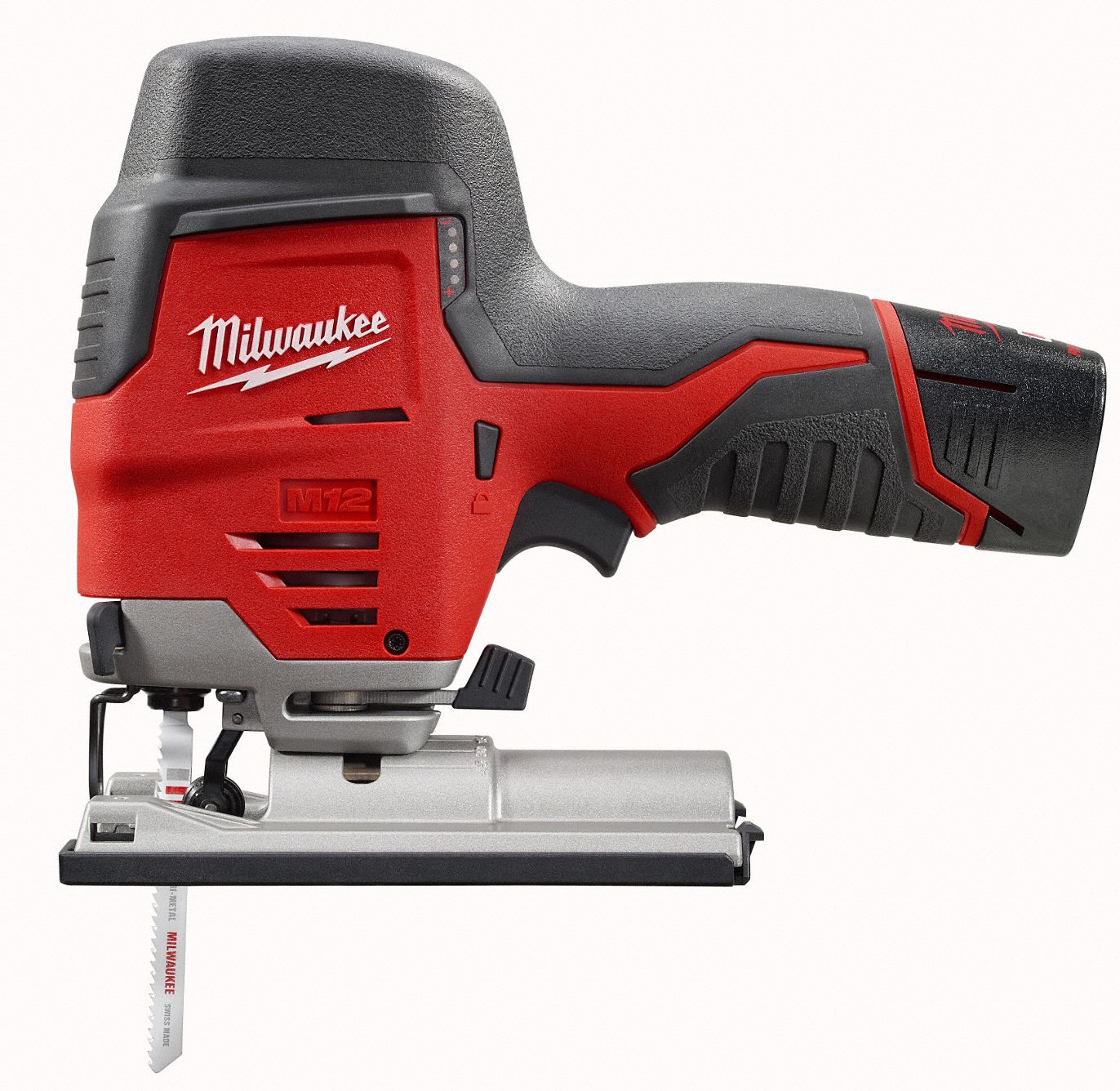 MILWAUKEE Jig Saw Kit, 12V DC, Barrel Grip, Blade Shank Type TShank