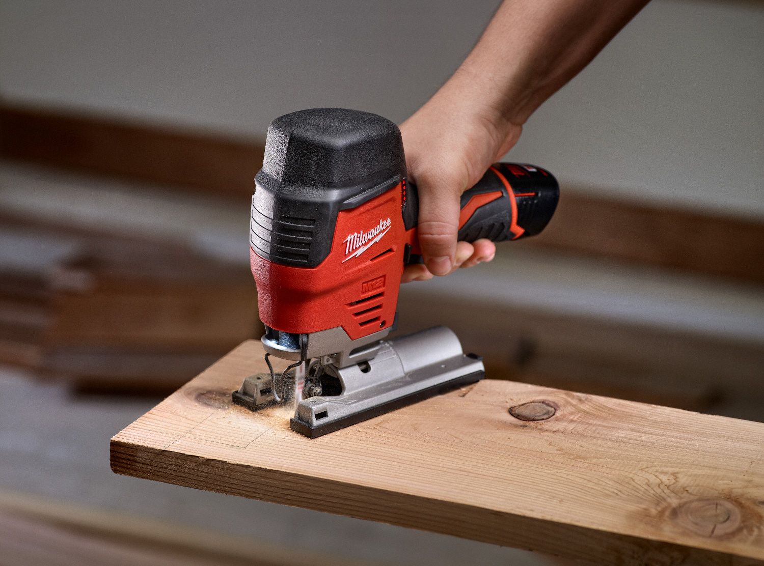 MILWAUKEE Jig Saw Kit, 12V DC, Barrel Grip, Blade Shank Type TShank