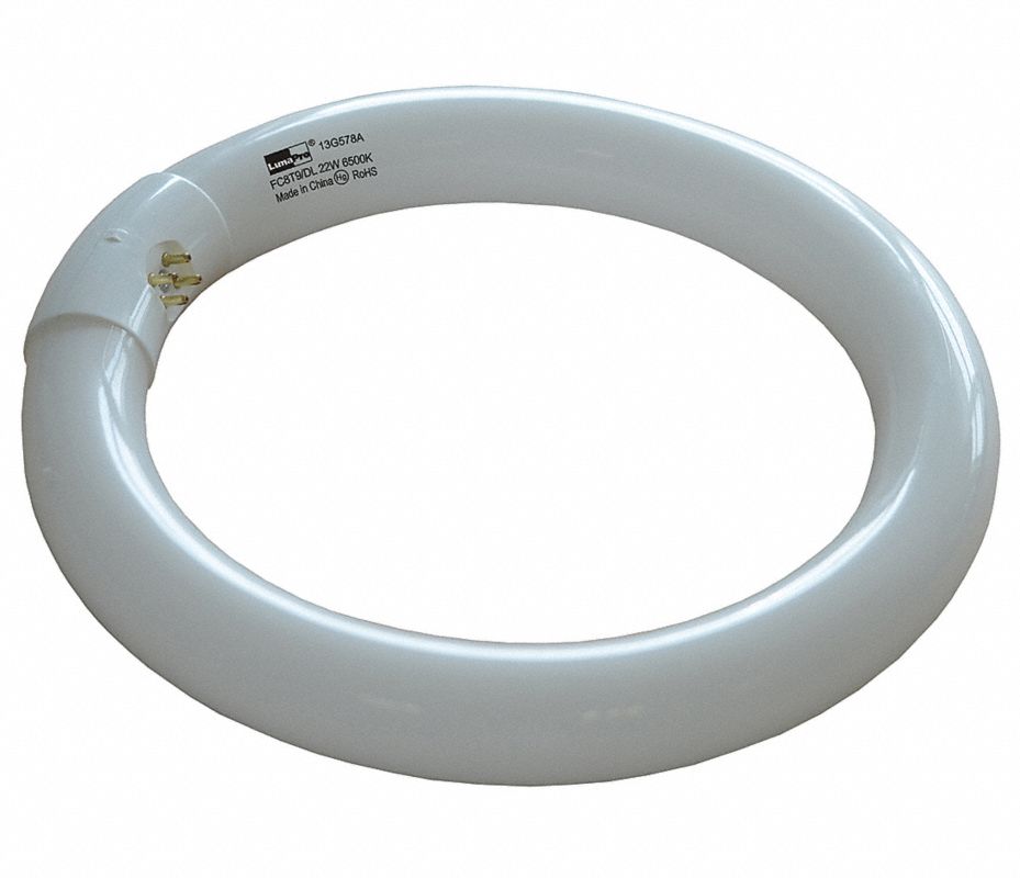 LUMAPRO Lámpara Fluorescente Circular,980 lm,22W Lámparas